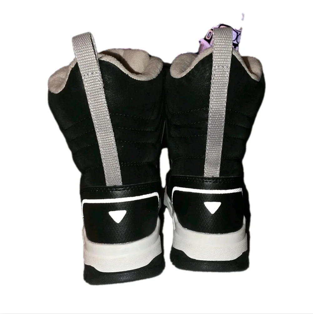 NWOT HOBIBEAR Black Snow Boots For Toddler Size 10